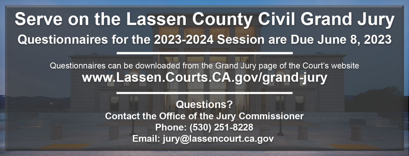 Serve on the Lassen County Civil Grand Jury