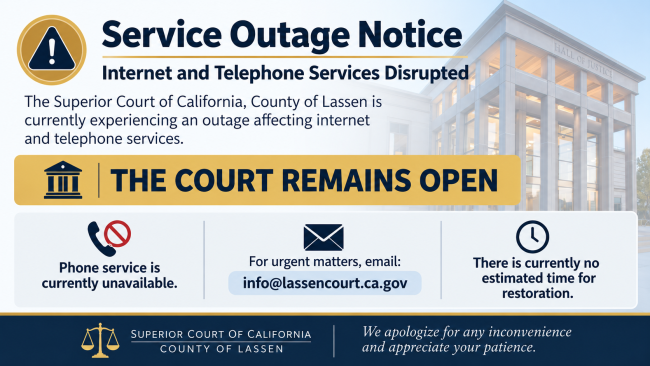 Service Outage Notice_ Court Remains Open